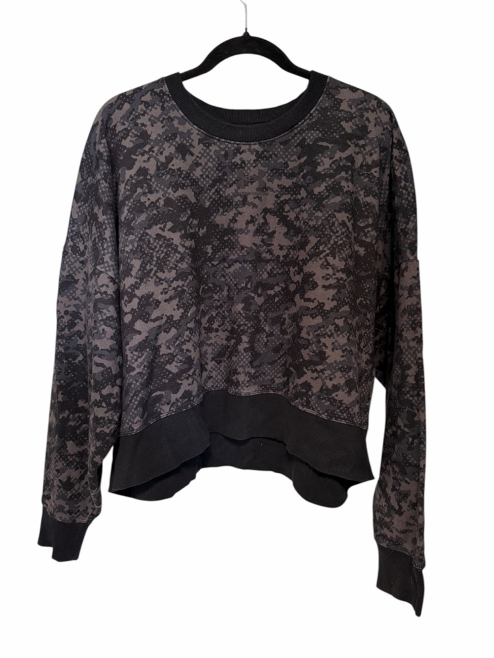 Under Armour Black & Light Gray Fleece Crewneck Pullover